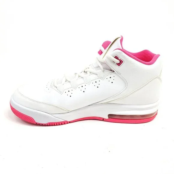 Jordan Flight Origin 2 Girls Shoes Size 7.5Y White Pink Sneakers 718075-100 - Picture 6 of 10